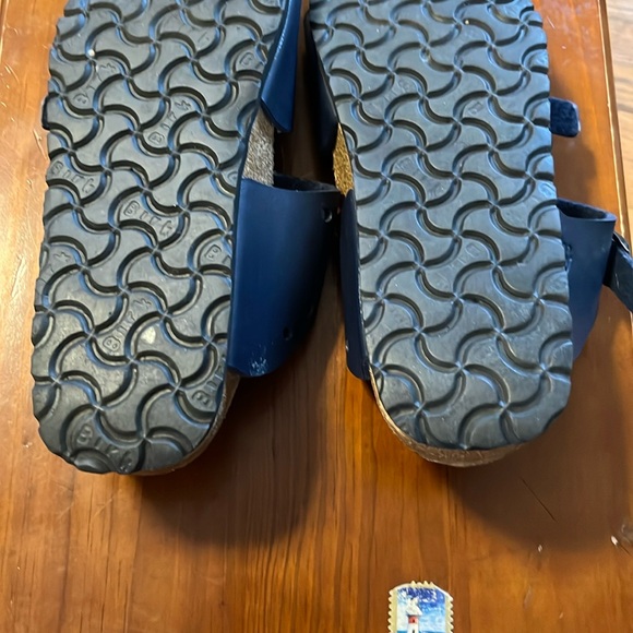 Birkenstock Birkies Navy Blue Sandals - Picture 16 of 16